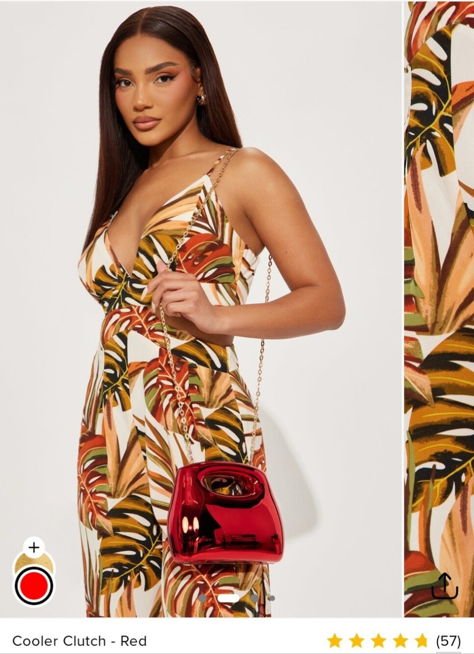 Fashion Nova Red Cooler Clutch